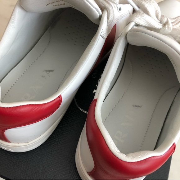 Prada Sneaker Red and white size 37.5 - Picture 7 of 14